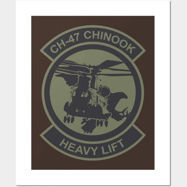 CH-47 Chinook Patch Wall Art by TCP